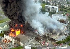 5 workers injured in Shiga warehouse explosion
